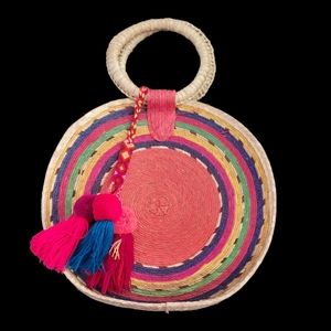 Mexican Straw Colorful Bag/Purse